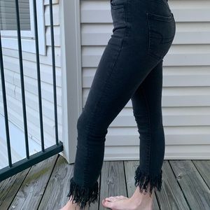 Black American Eagle Skinny Jeans